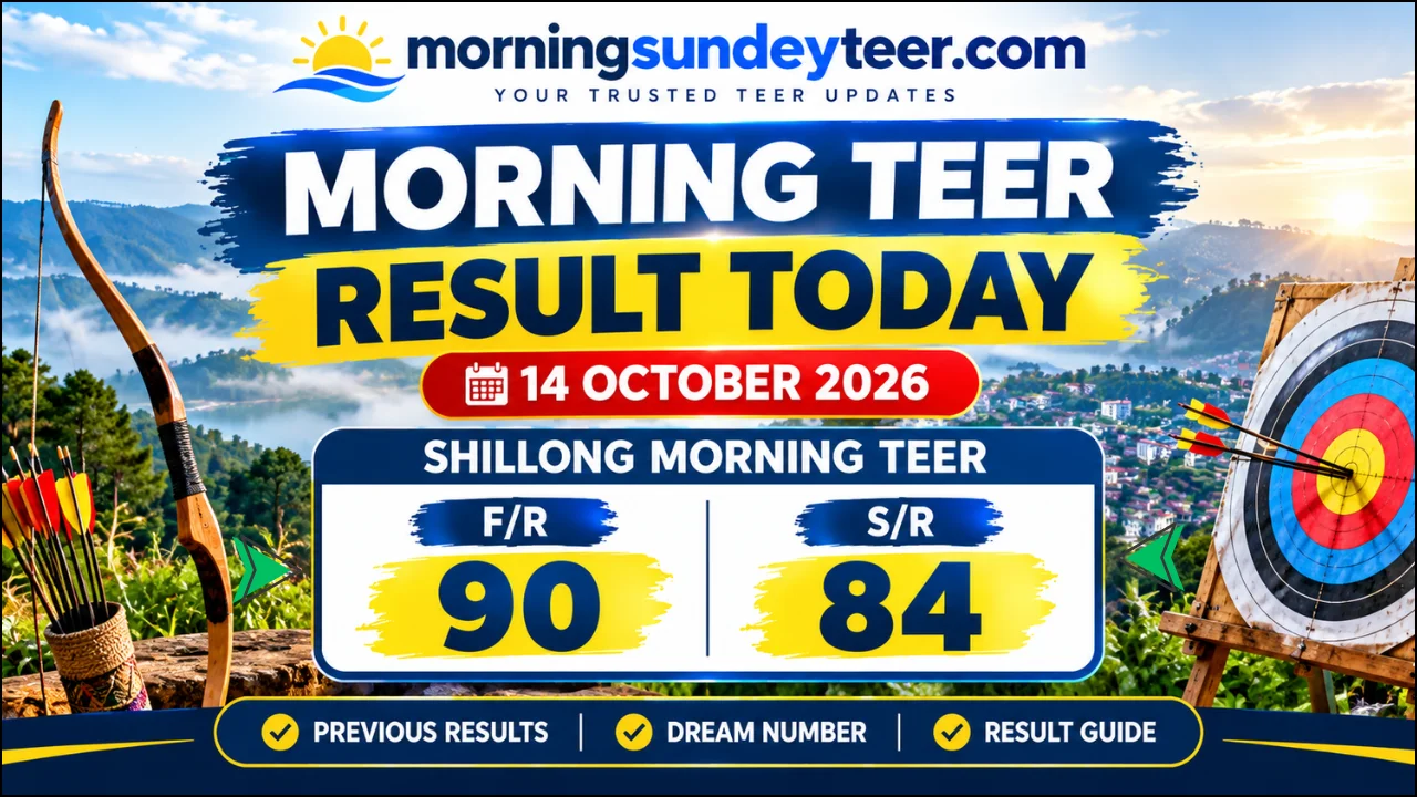 Morning Teer Result Today 14 October 2026: Shillong FR and SR